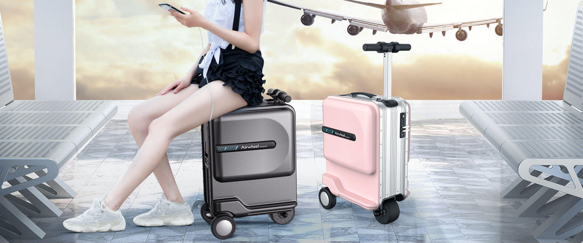 伟德体育Airwheel se3mini 智能登机行李箱